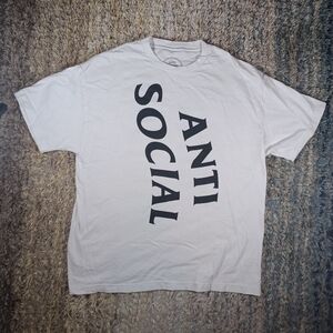 Anti Social Social Club Vertical Horizon White T-Shirt ASSC AW21